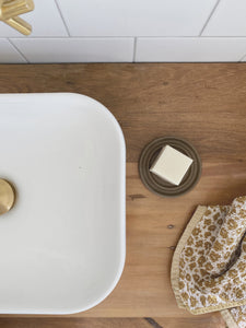 soap dish - moss