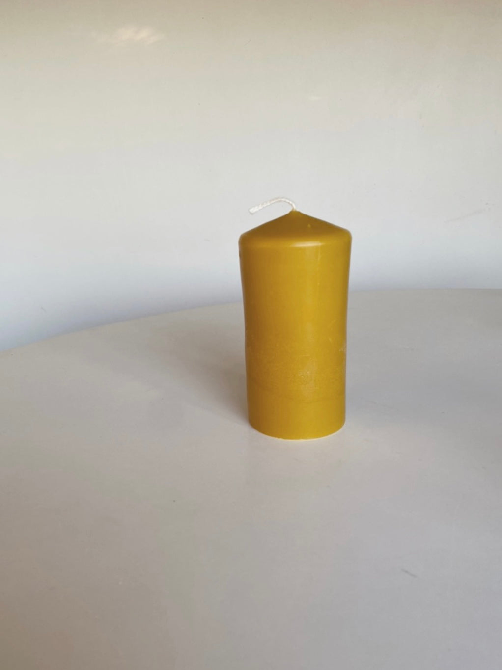 pure beeswax pillar candle