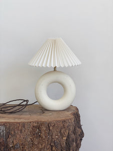 Bespoke Hoop Lamp 73 - toi toi raw- rattan or linen shade