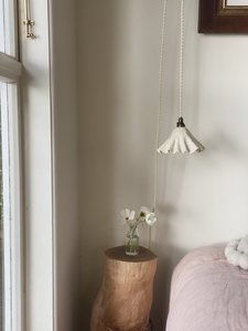 bespoke drape pendant small - white preorder