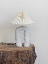 Load image into Gallery viewer, Bespoke Handbuilt Lamp 74- cloud - rattan or linen shade
