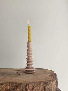 one of a kind candlestick  4 - peach