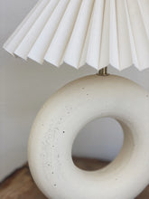 Load image into Gallery viewer, Bespoke Hoop Lamp 73 - toi toi raw- rattan or linen shade
